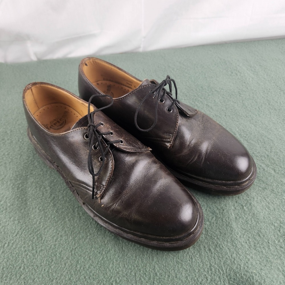 Dr Martens Oxford Shoes Mens Size 6 US 1461 Mono Brown Smooth Leather Dress